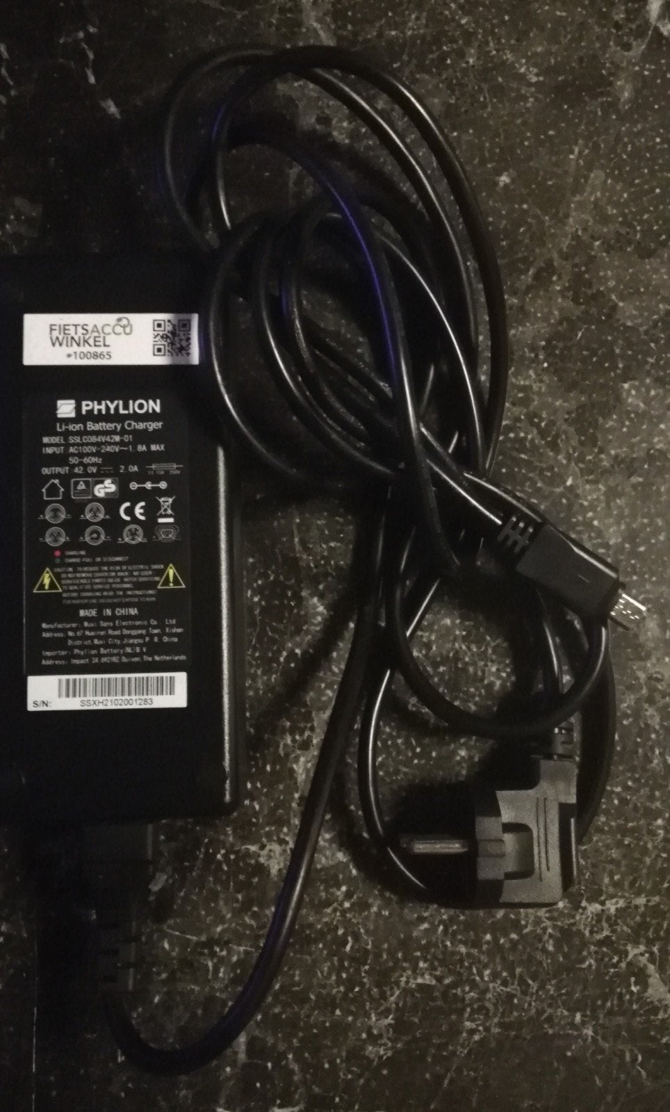 phylion Li-ion 42V accu lader SSLC084V42M (Stella type 2), Ophalen, Zo goed als nieuw
