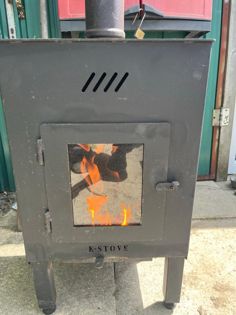 K-Stove Buiten Pelletkachel - Gezellige Warmte voor Buiten, Ophalen of Verzenden, Zo goed als nieuw