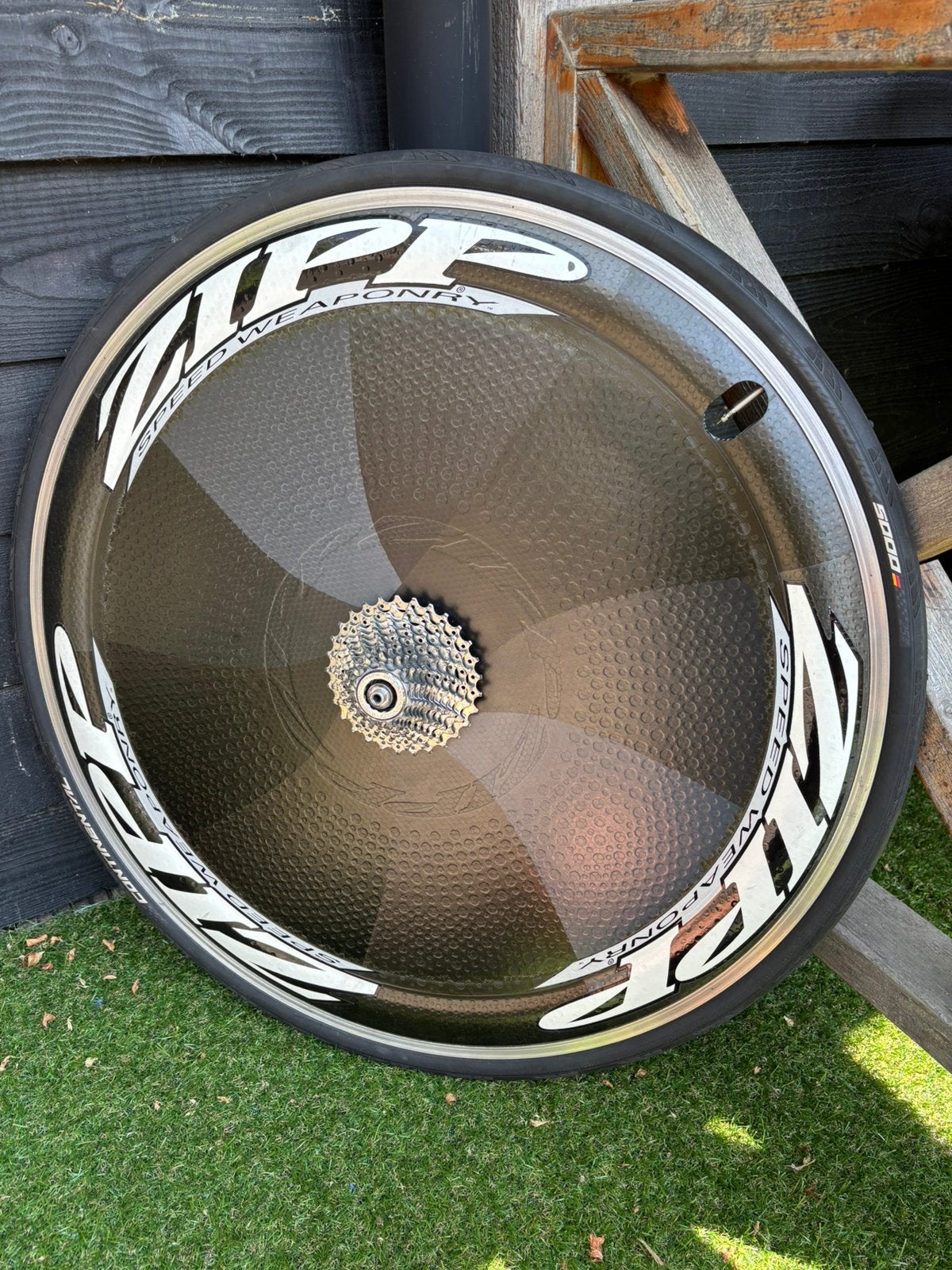 Zipp disc dicht wiel TT fiets, Fietsen en Brommers, Fietsonderdelen, Wiel, Gebruikt, Ophalen of Verzenden, Tijdrit-/triatlonfiets