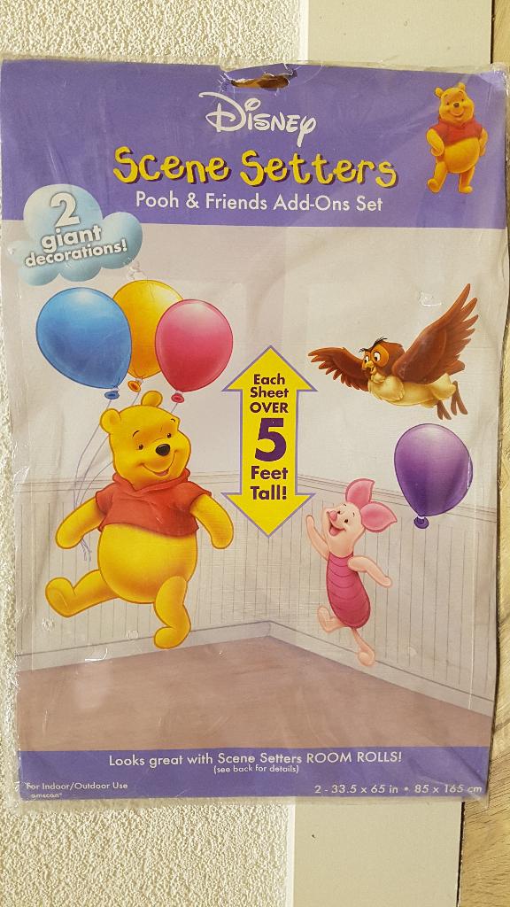 winnie the pooh muursticker, Verzamelen, Disney, Ophalen of Verzenden, Winnie de Poeh of vrienden, Nieuw, Plaatje of Poster