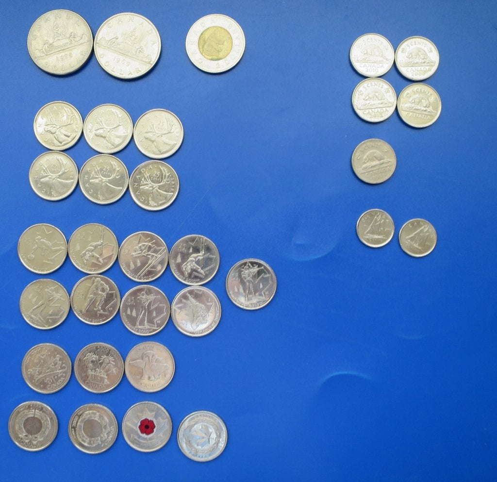 Partijtje Canadese Dollars, Ophalen, Noord-Amerika, Losse munt