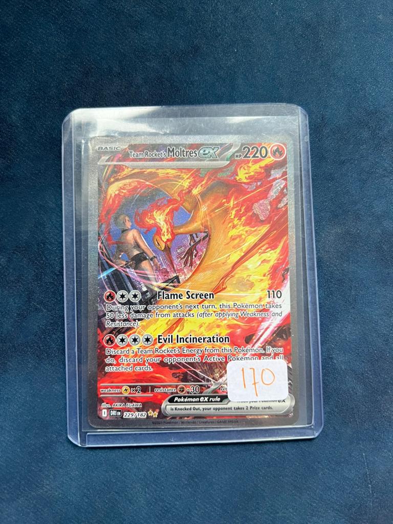 Team Rocket’s Moltres EX 229 Destined Rivals, Hobby en Vrije tijd, Verzamelkaartspellen | Pokémon, Ophalen of Verzenden, Zo goed als nieuw