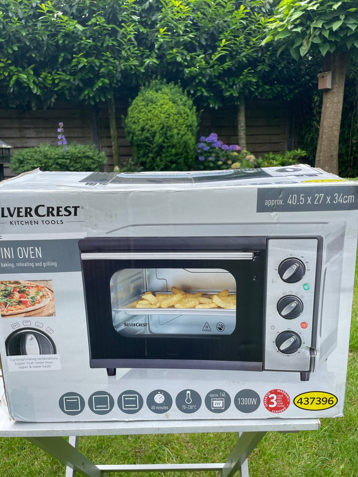SilverCrest Mini Oven - Nieuw in doos, Ophalen, Minder dan 45 cm, Hete lucht, Mini-oven