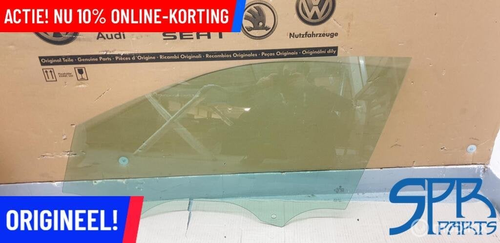 GOLF 7 PORTIERRUIT Ruit Linksvoor LINKS VOOR LV DEUR RAAM, Volkswagen, Nieuw, Ophalen of Verzenden, Volkswagen