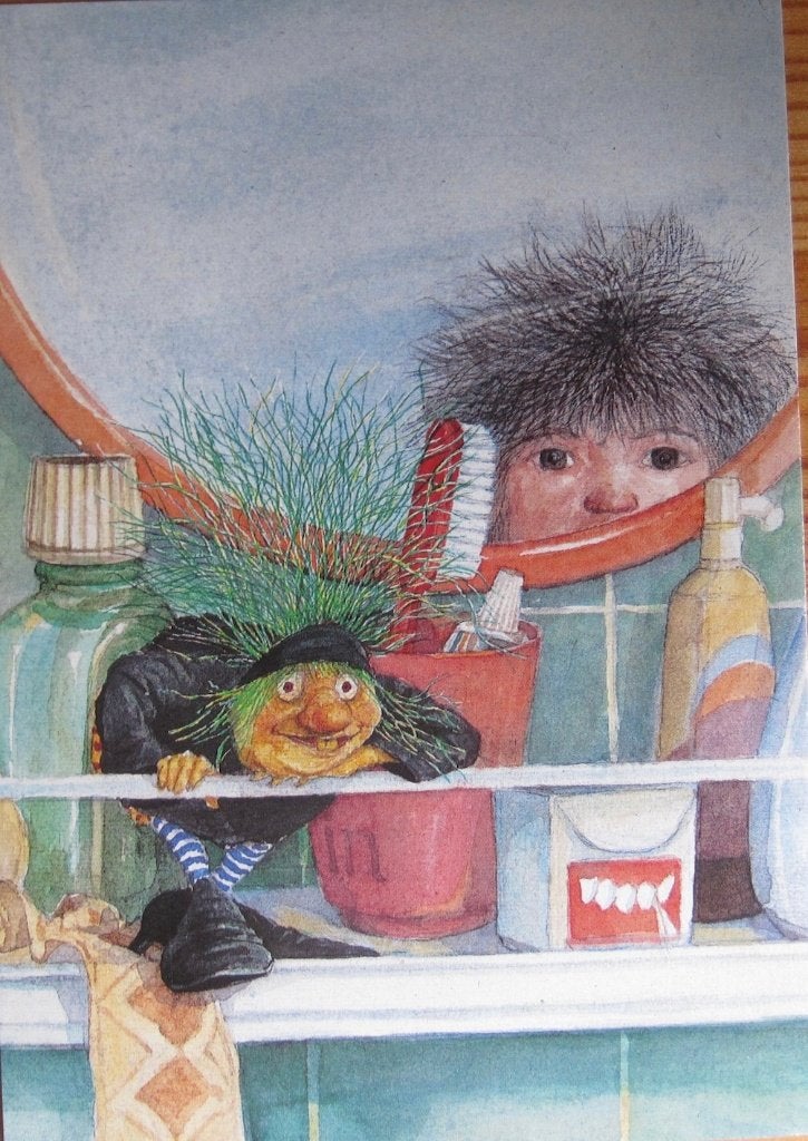 voor het kind - bij de wastafel - 1991 - nieuw, Verzenden, 1980 tot heden, Ongelopen, Overige thema's