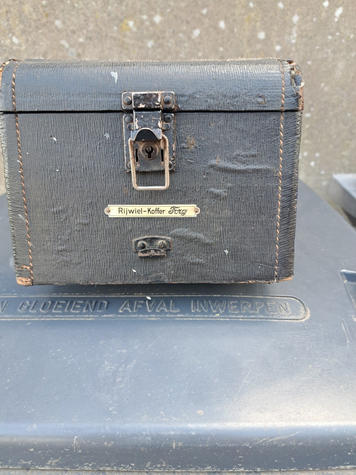 Vintage Rijwiel-Koffer torg Zwarte Fietskoffer, Ophalen of Verzenden