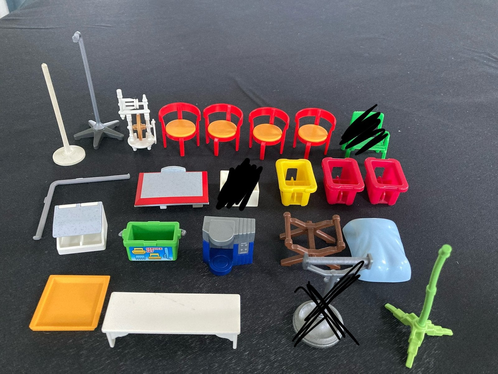 Playmobil stoelen ed.., Ophalen of Verzenden, Zo goed als nieuw