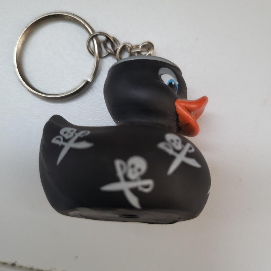 Sleutelhanger Zwarte Piraten Eend, Ophalen of Verzenden, Gebruikt, Overige typen