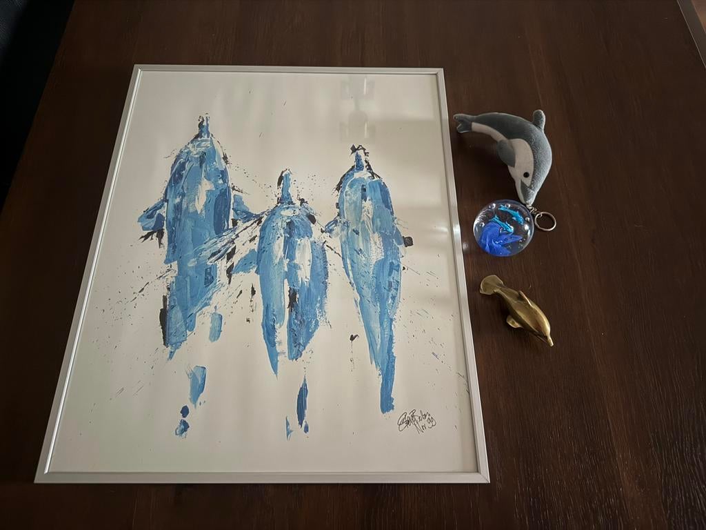 Dolfijn collectie orginele handtekening, messing ect, Ophalen, Nieuw