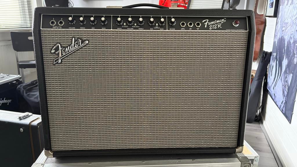 Fender Frontman 212R Gitaarcombo + flightcase. Prima Staat!, Ophalen, Zo goed als nieuw, Gitaar, 100 watt of meer