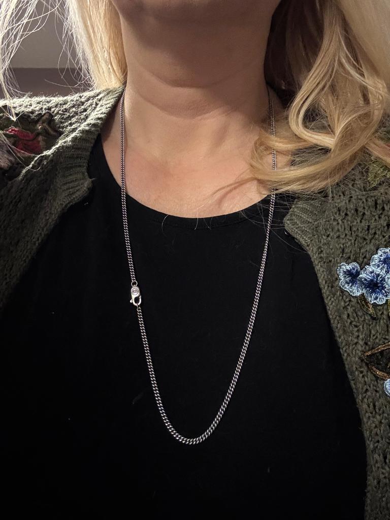 Buddha to Buddha ketting, Sieraden, Tassen en Uiterlijk, Kettingen, Met hanger, Ophalen of Verzenden, Zo goed als nieuw, Zilver