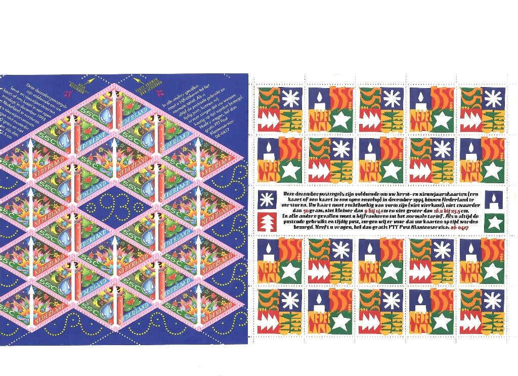 Postzegels, Decemberzegels, kinderpostzegels, Ophalen of Verzenden, Na 1940, Postfris
