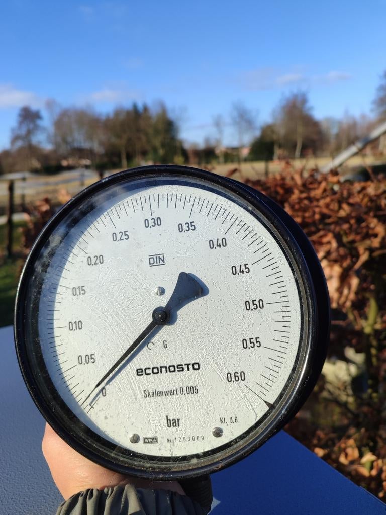 Econosto Manometer - Nauwkeurige drukmeting, Ophalen of Verzenden