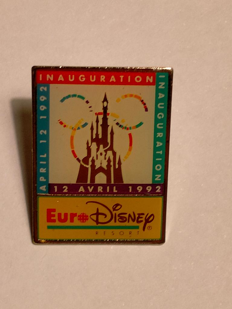 Euro Disney 12 april 1992 vintage opening pretpark pin, Ophalen of Verzenden, Gebruikt