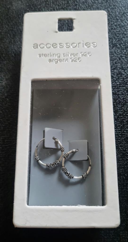 Oorringen keltisch bewerkt sterling zilver NIEUW, Nieuw, Ophalen of Verzenden, Knopjes of Stekers, Zilver