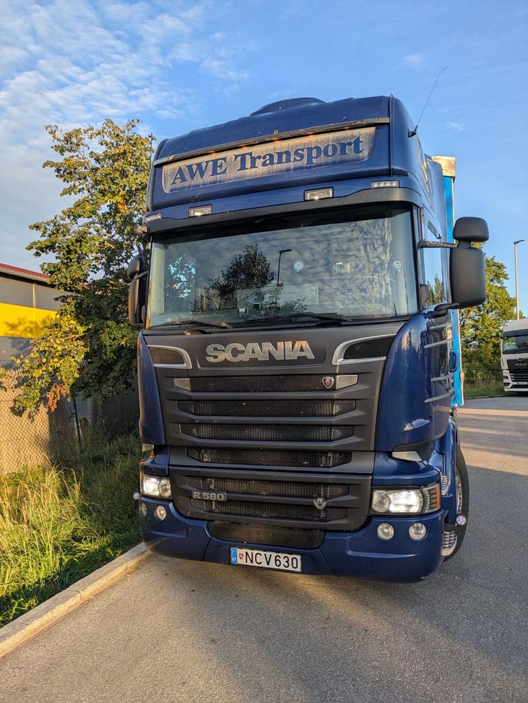 Scania R 580 V8 2014King of de road, Auto's, Automaat, Achterwielaandrijving, Scania, Blauw