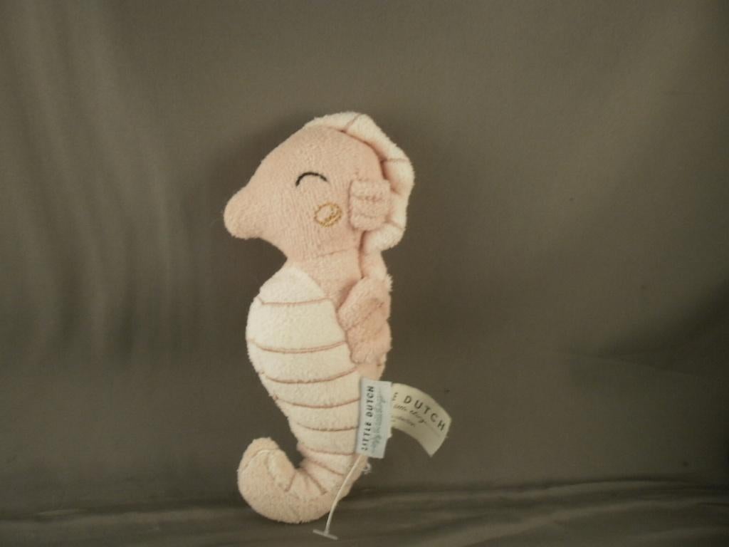 little Dutch zeepaard roze/wit velours 16 cm ogen dicht met, Ophalen of Verzenden, Nieuw, Overige typen