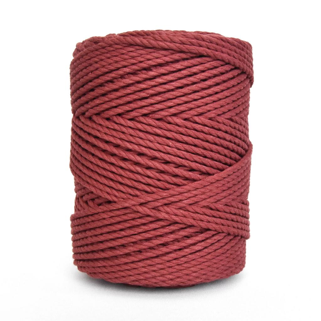4 mm teisted katoen touw macrame 160 meter rood 1 kilo, Ophalen of Verzenden, Nieuw
