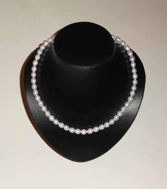 Ketting Parels zilveren slotje, Ophalen of Verzenden, Nieuw, Overige kleuren, Zilver