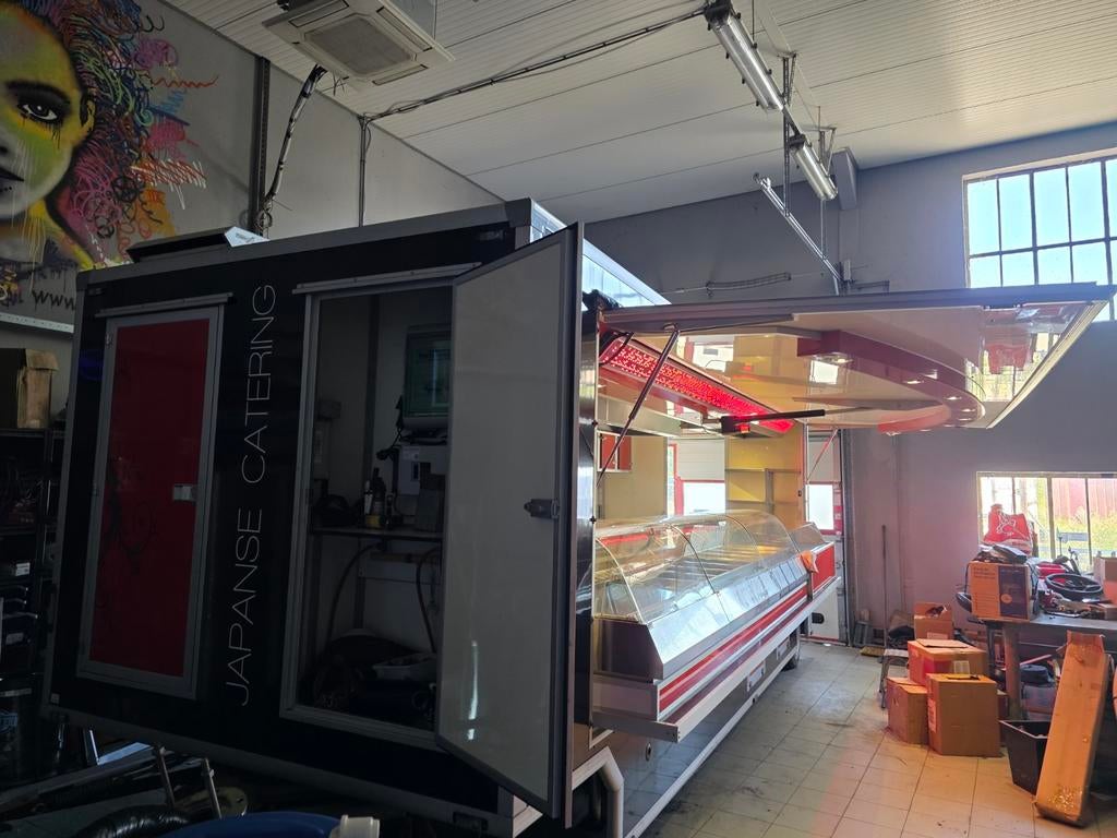 Verkoopwagen Foodtruck - Sushi, Snackwagen evenementen wagen, Ophalen
