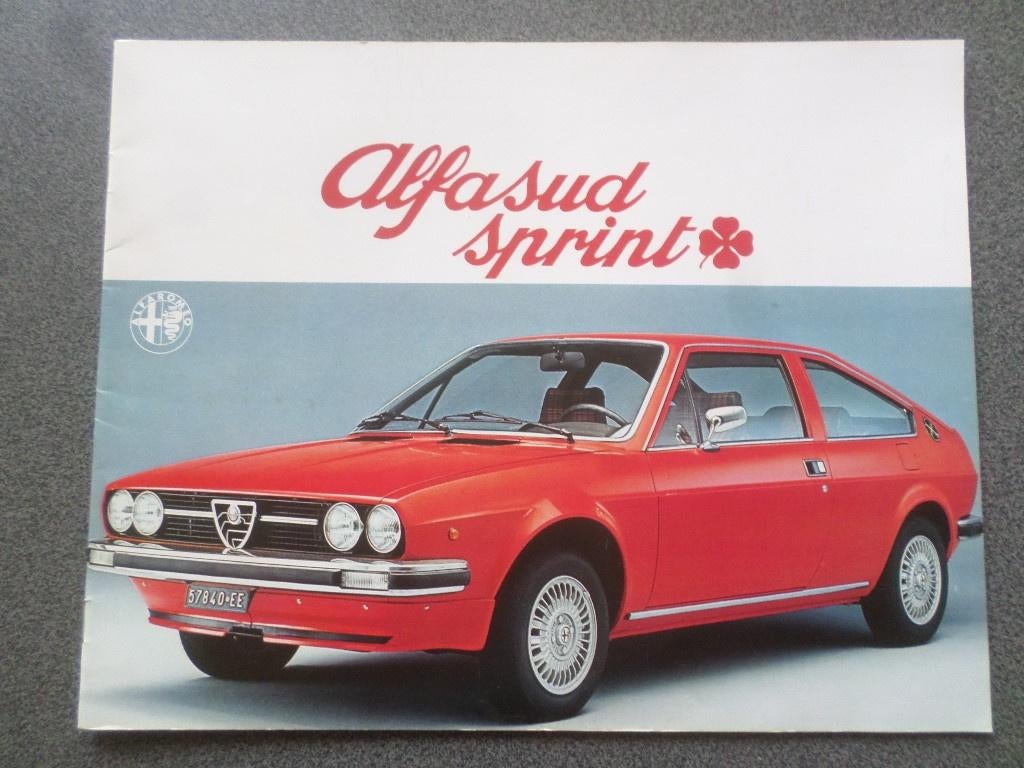 Alfa Romeo Alfasud Sprint Brochure, Ophalen of Verzenden, Zo goed als nieuw, Alfa Romeo
