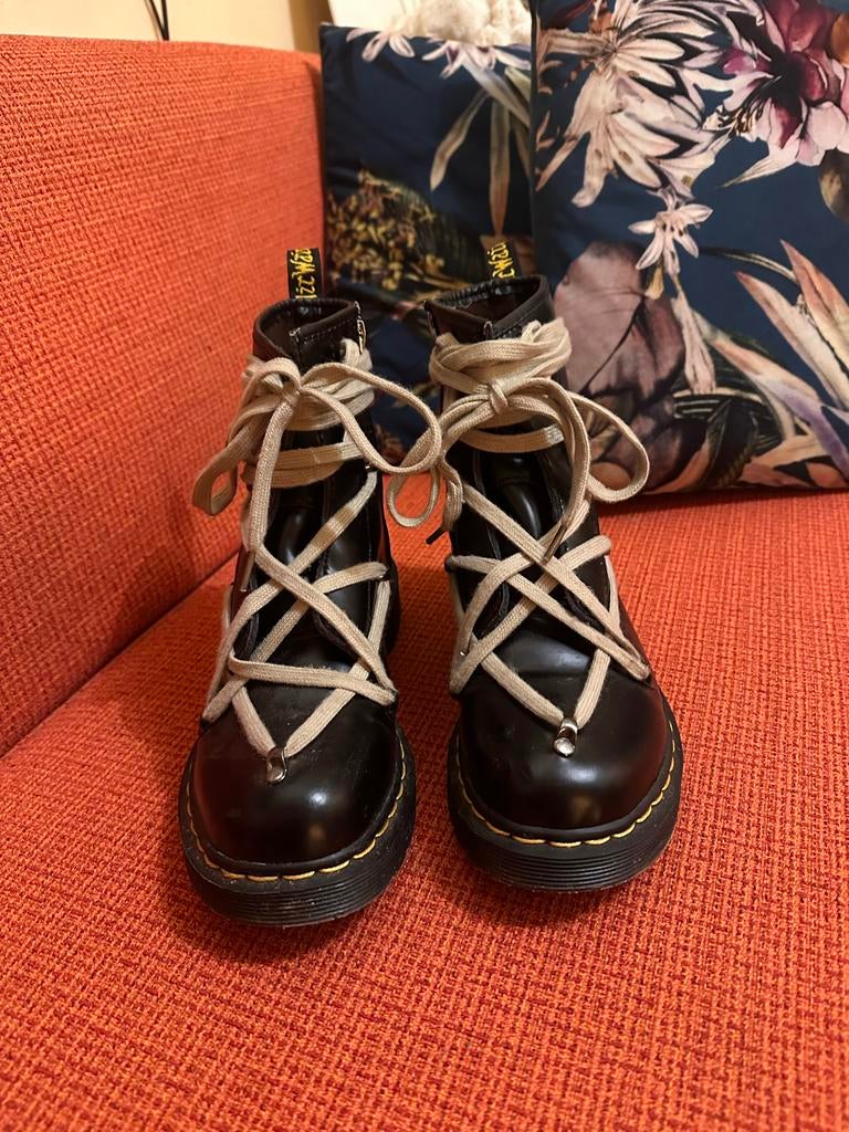 Dr. Martens Veter Boots Laarzen - Maat 41, Verzenden, Zo goed als nieuw, Zwart, Lage of Enkellaarzen