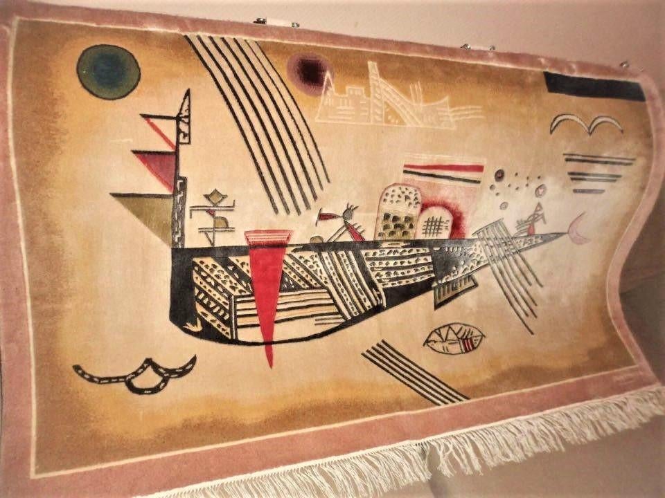 Kunst moderne wandtapijt (Wassily Kandinsky) zijde op zijde, Ophalen