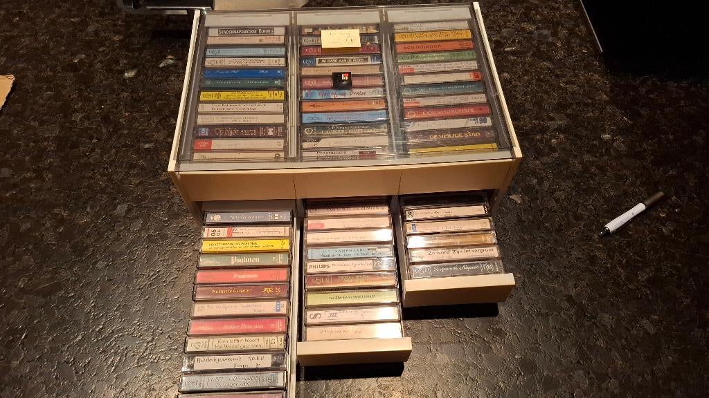 Gratis afhalen: cassettebandjes: preken, zang, enz., Cd's en Dvd's, Cassettebandjes, Ophalen, Gebruikt, Overige genres, Voorbespeeld