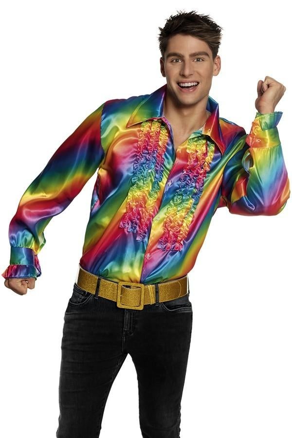 Ruches blouse regenboog van € 19,95 voor € 11,95, Ophalen of Verzenden, Nieuw, Kostuum, Overige