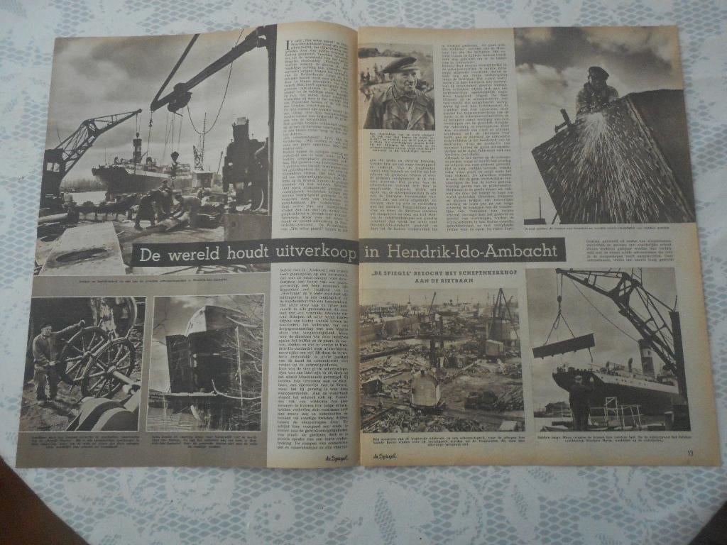 Hendrik Ido Ambacht. Schepenkerkhof Rietbaan. 1955., Ophalen of Verzenden, 1940 tot 1960, Nederland, Knipsel(s)