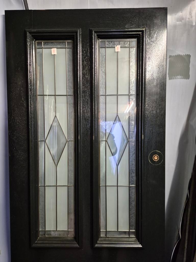 83x201,5cm showmodel voordeur buitendeur glas in lood JH9, Doe-het-zelf en Verbouw, Deuren en Horren, Ophalen, 80 tot 100 cm, .