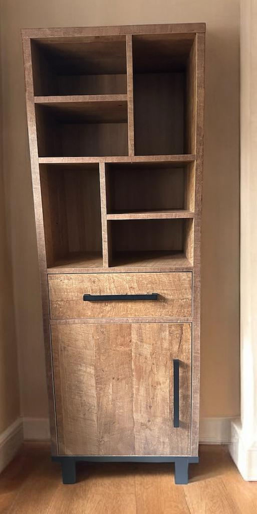 Houten wandkast / boekenkast – 200X70X47cm, Ophalen, Met plank(en), 200 cm of meer, 50 tot 100 cm