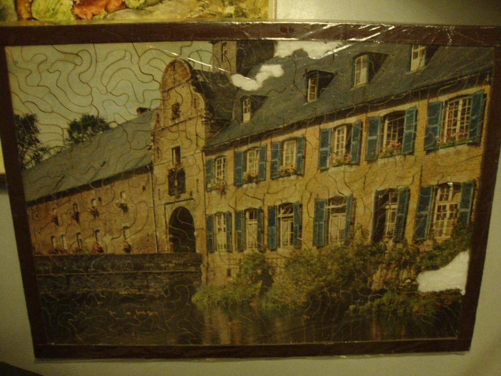 antieke houten legpuzzel, Antiek en Kunst, Ophalen of Verzenden