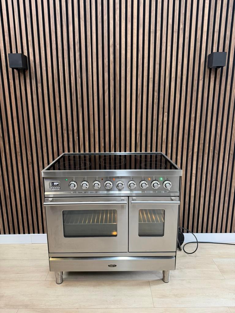 Zeer Luxe Boretti Fornuis keramisch + 300° (Gratis bezorgen), Witgoed en Apparatuur, Kookplaten, 5258sh, Dewitgoedexpert, Keramisch