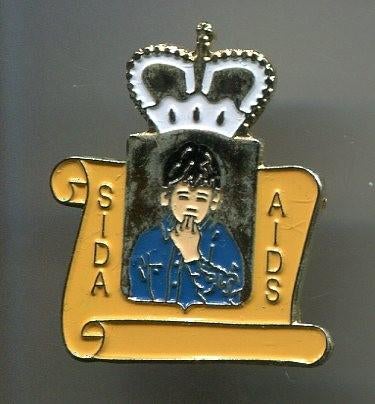 Sida aids koper PIN ( BLAD1_147 ), Verzamelen, Speldjes, Pins en Buttons, Zo goed als nieuw, Speldje of Pin, Figuurtje, Verzenden