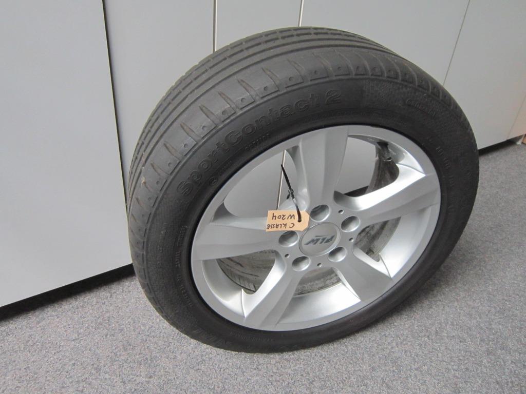 MERCEDES W 204 SPORTVELGEN SET, Ophalen, Gebruikt, 16 inch, Banden en Velgen