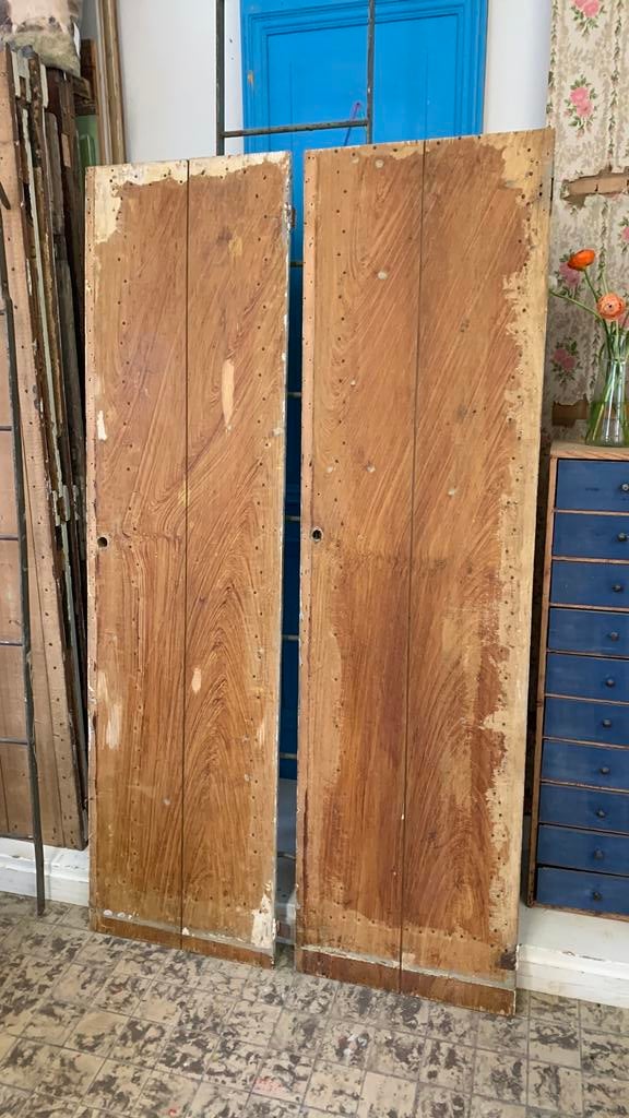 Boerendeuren bedstee deuren, Doe-het-zelf en Verbouw, Deuren en Horren, Ophalen, Gebruikt, Minder dan 80 cm, Binnendeur