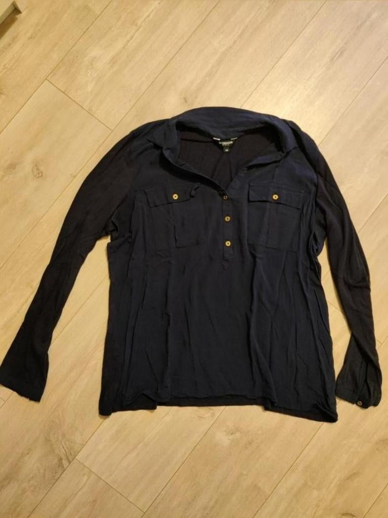 Dames blouse, Ophalen of Verzenden, Zo goed als nieuw, Maat 42/44 (L), Blauw