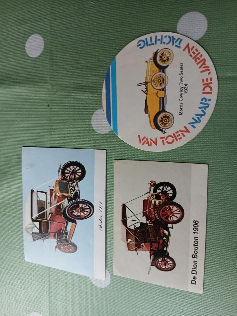 Vintage Oldtimer Auto Stickers, Verzamelen, Stickers, Ophalen of Verzenden, Gebruikt, Auto of Motor