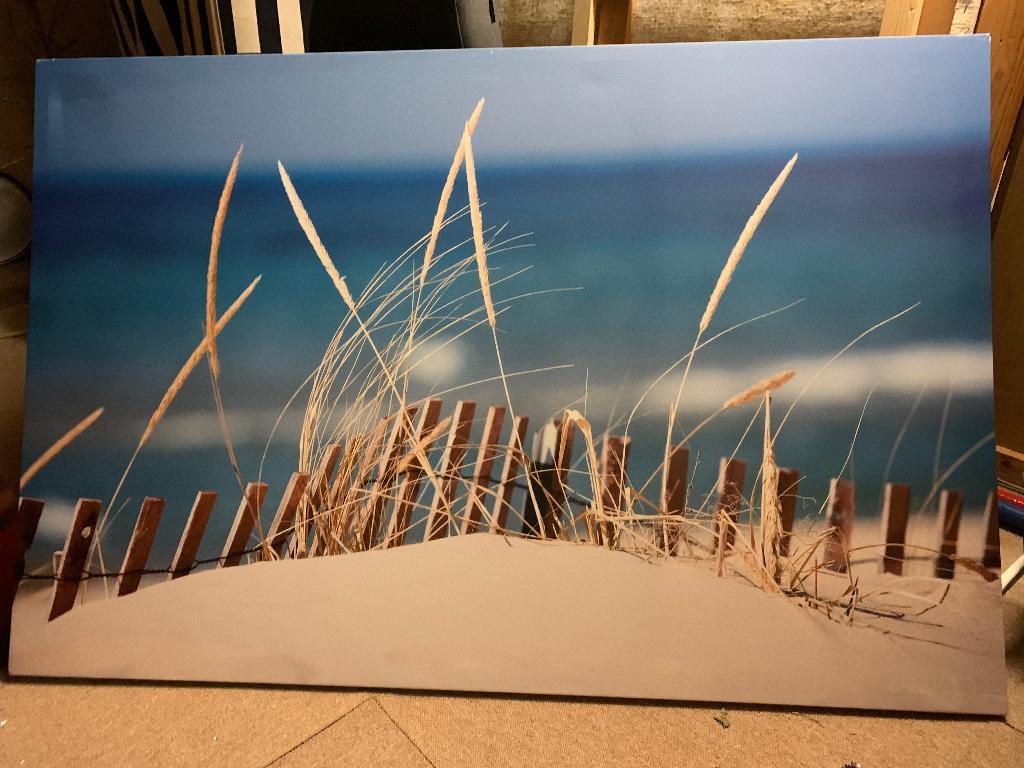 strandzichten op canvas, Ophalen, Nieuw, 100 tot 125 cm, Foto of Poster