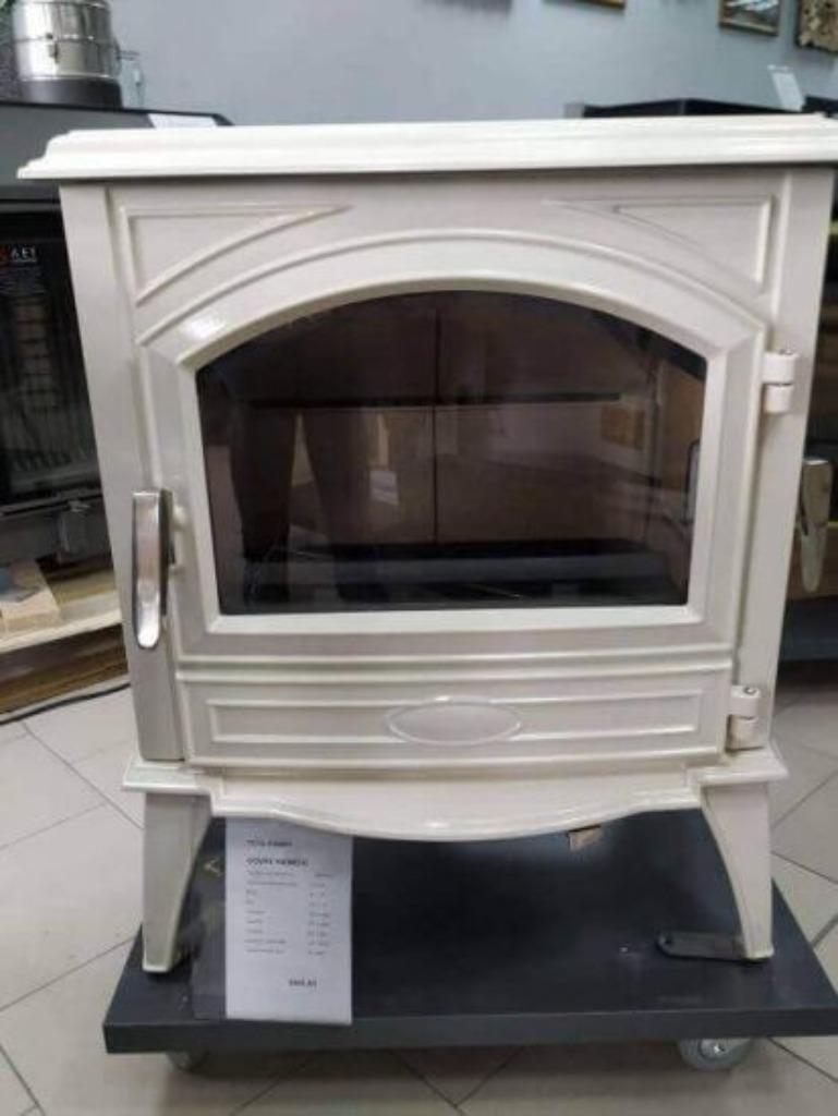 LAATSTE STUKS/DOVRE 640WD EMAILLE, Ophalen, Vrijstaand, Hout, Nieuw