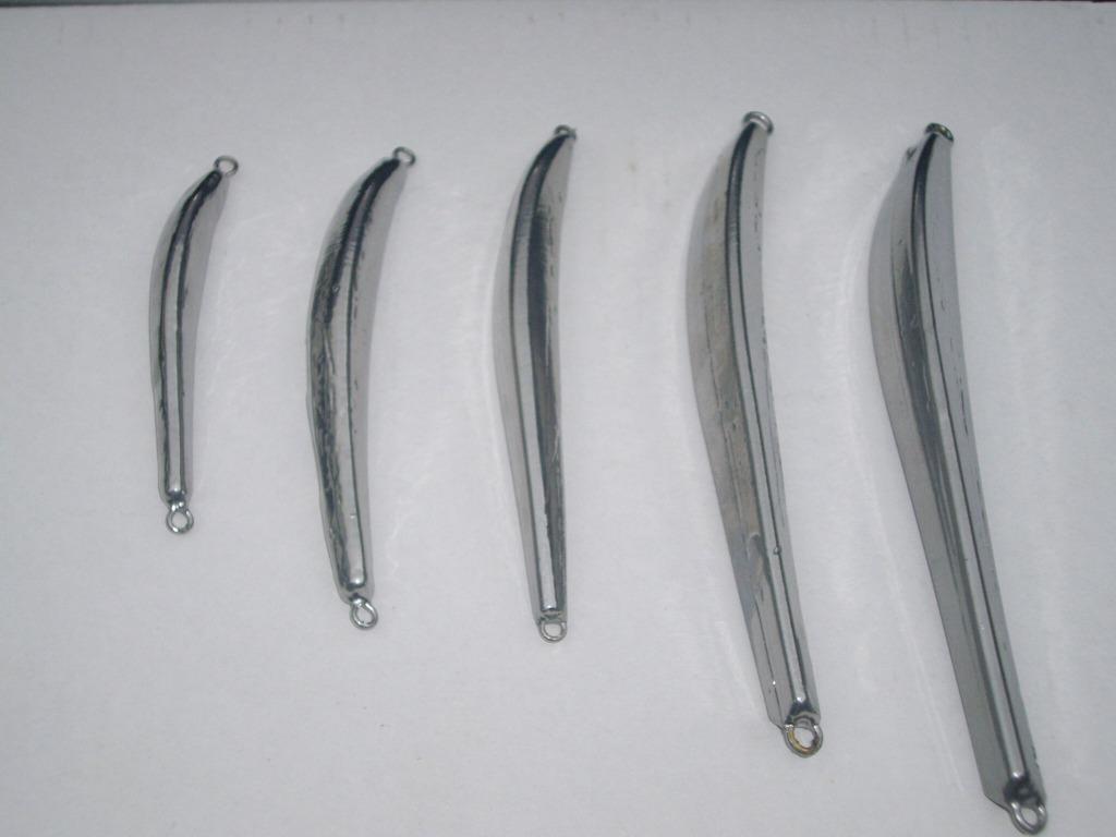 Kleine Bergman bananen vorm pilkers tussen 65 en 570gr, Ophalen of Verzenden, Nieuw, Dobber of Lood