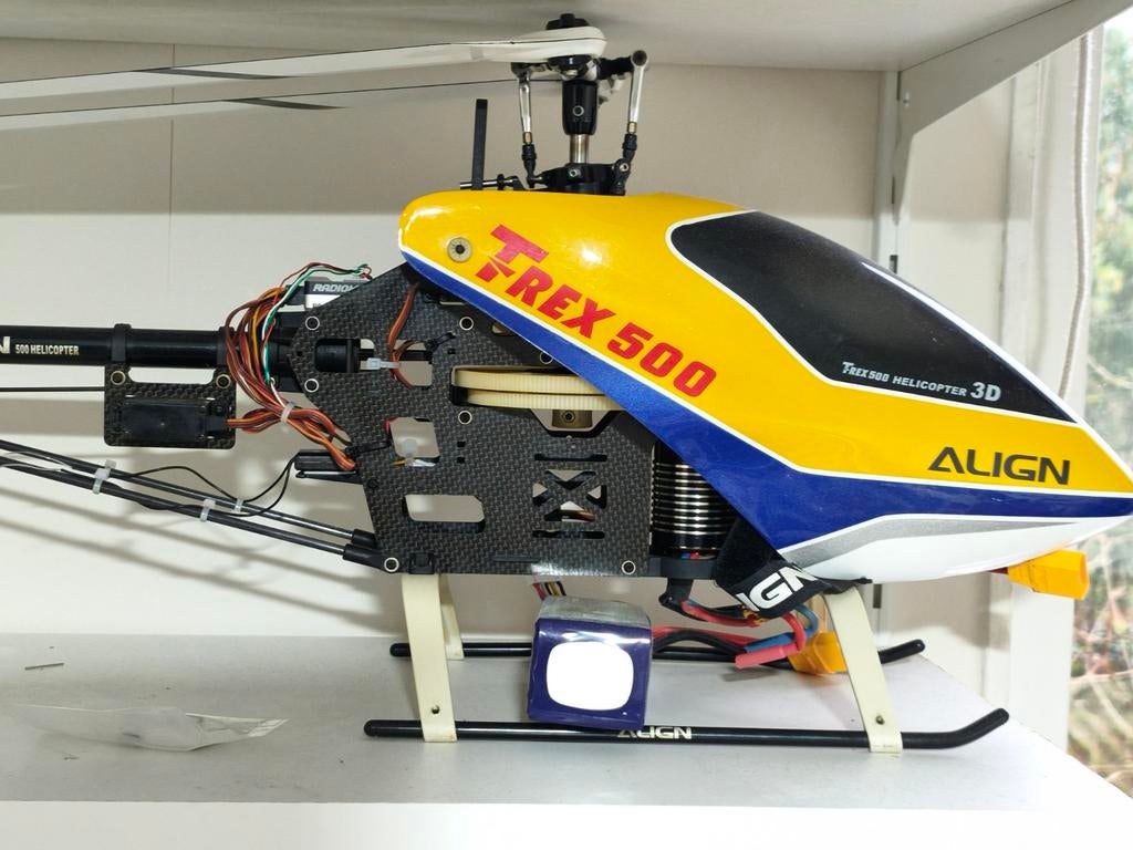 Align trex 500 met accu..., Ophalen, Gebruikt