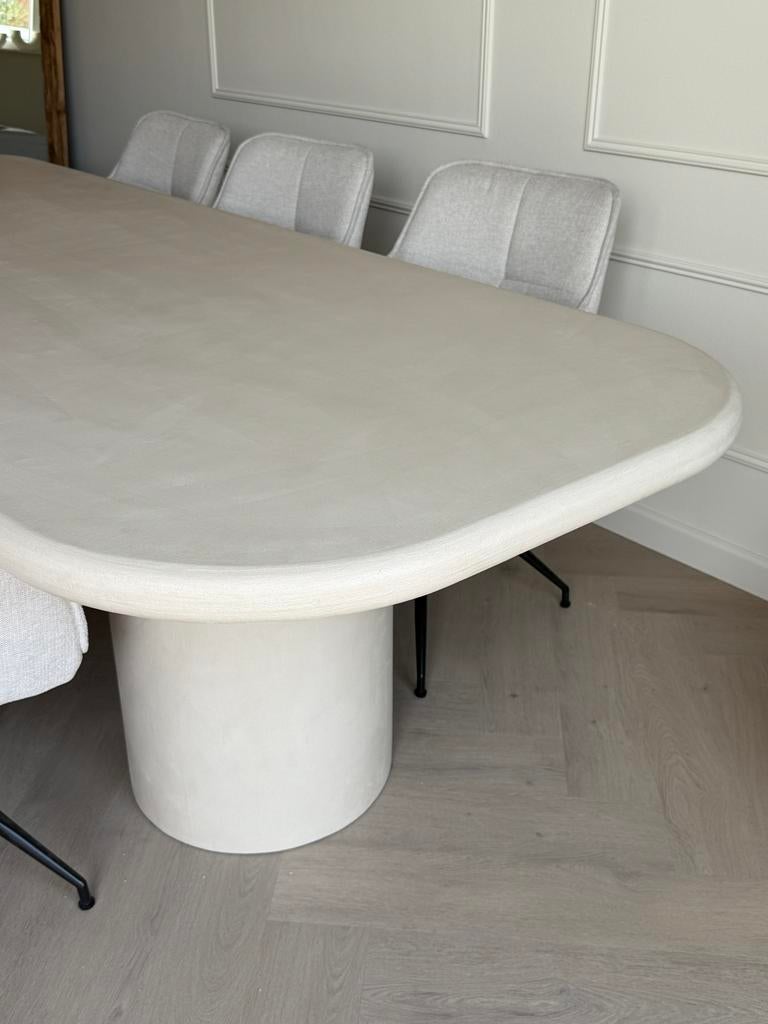 Beton ciré tafel op maat gemaakt, Huis en Inrichting, Tafels | Eettafels, Ophalen, 100 tot 150 cm, Nieuw, Vijf personen of meer