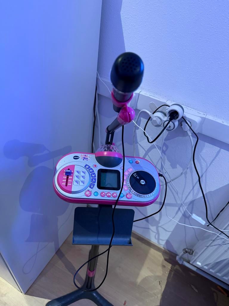 Vtech Kidi SUPERSTAR DJ - Karaoke Set, Ophalen of Verzenden, Zo goed als nieuw, Overige typen, Met licht
