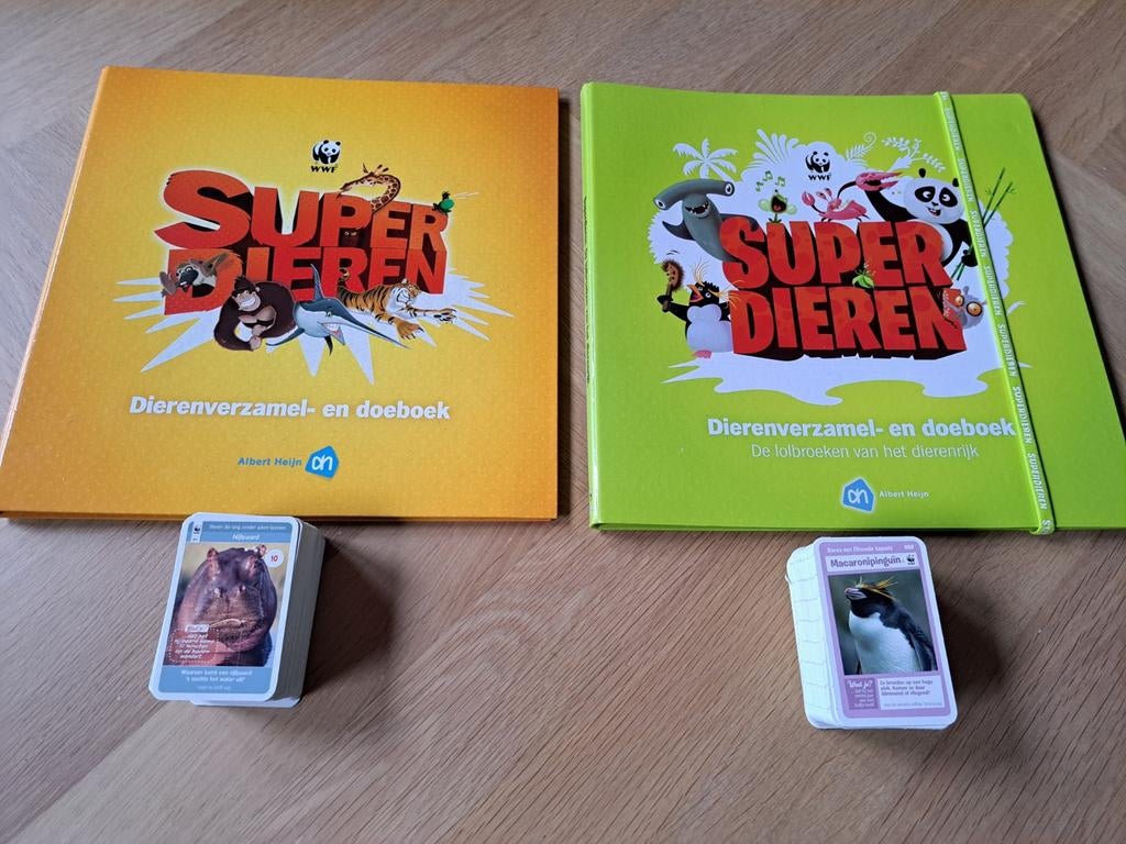 Superdieren AH dierenverzamel- en doeboek + 313 plaatjes, Albert Heijn, Ophalen of Verzenden