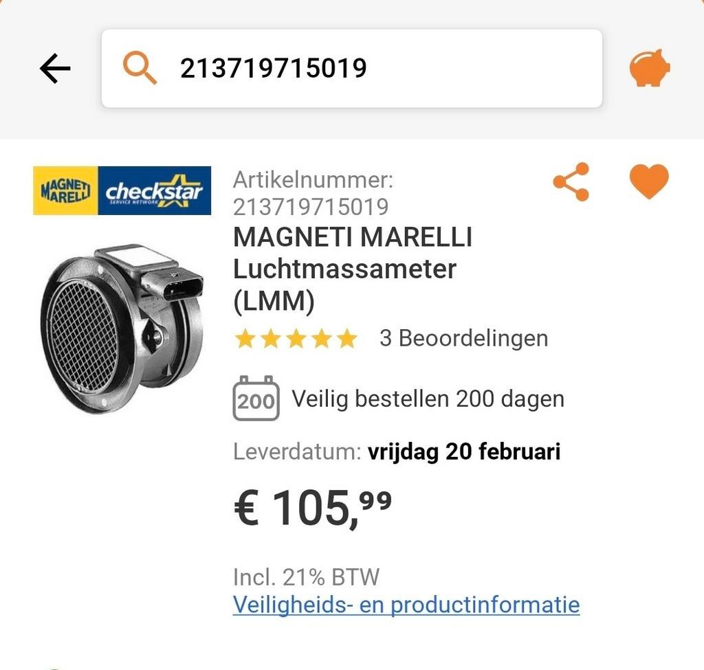 Nieuwe luchtmassameter voor mercedes w203 m271 motor, Ophalen of Verzenden, Nieuw