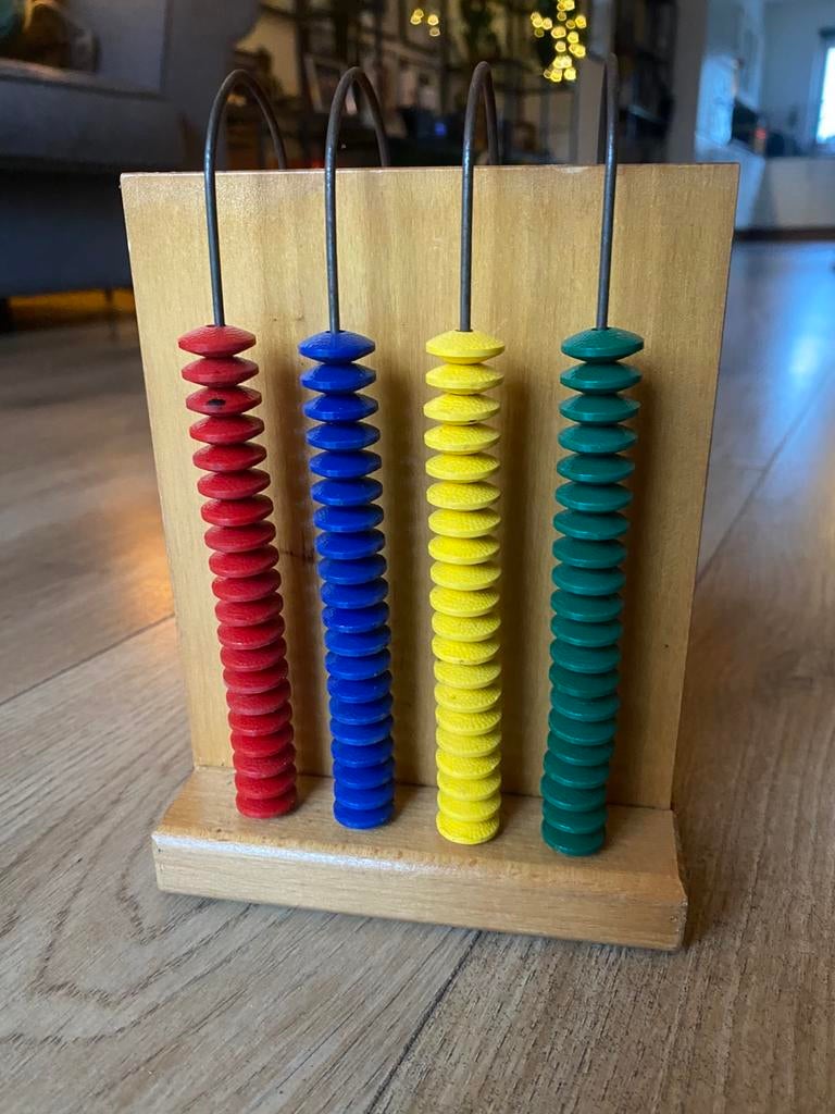 Antieke telraam, Kinderen en Baby's, Speelgoed | Houten speelgoed, Ophalen of Verzenden, Gebruikt