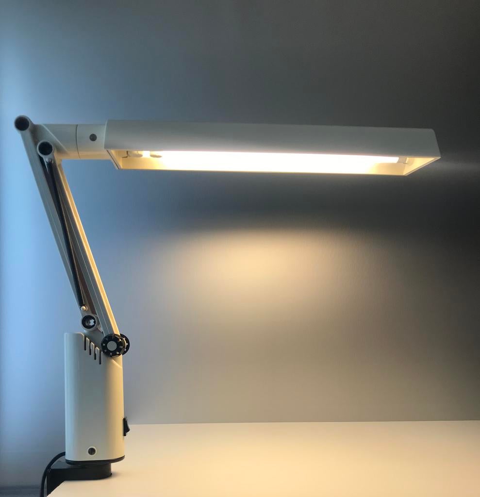 Lucifer Fagerhults by Tom Ahlstrom & Hans Ehrich clam lamp, Gebruikt, Mid century modern vintage design, Ophalen of Verzenden