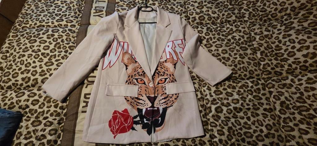 Blazer - Maat L, Beige, Maat 42/44 (L), Ophalen of Verzenden, Zo goed als nieuw